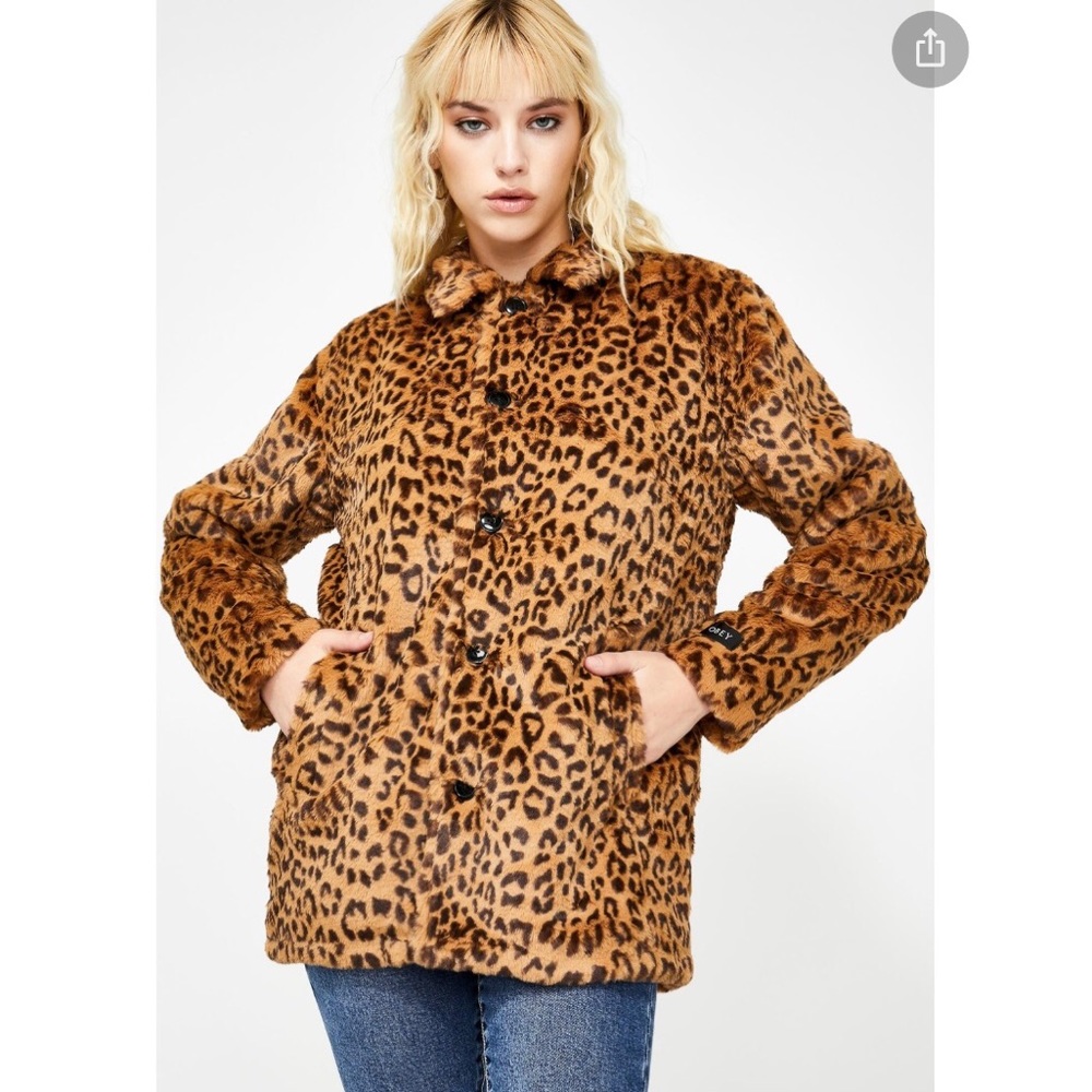 🖤🐆 Super soft faux fur leopard jacket